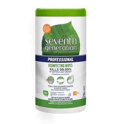 70ct Seventh Generation Alcohol Disinfecting Wipes